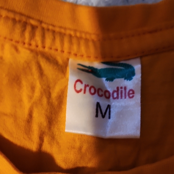 💀Orange Graphic T-Shirt with Egyptian Design - Picture 2 of 3